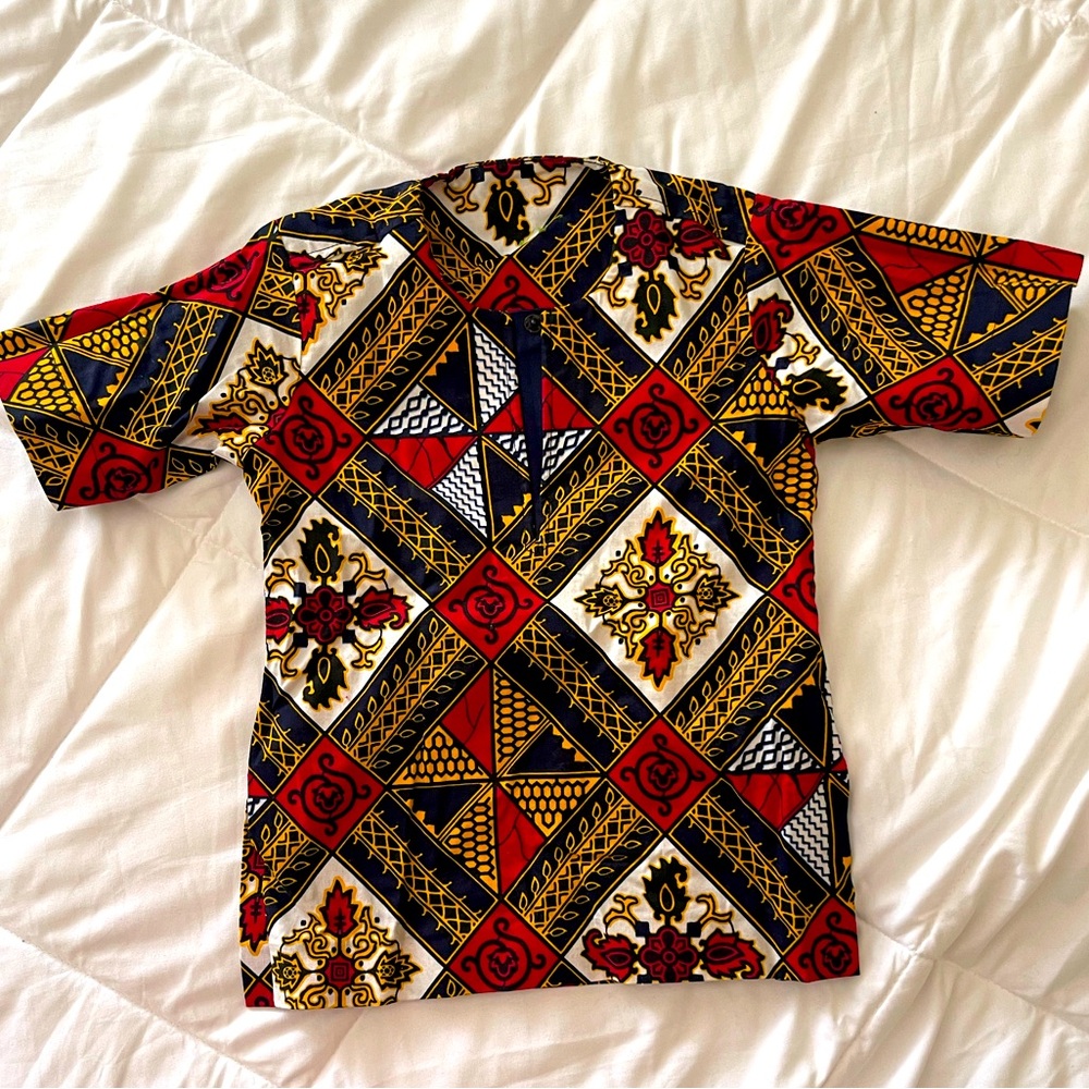 Boys custom made dress shirt from Ghana size 5-6